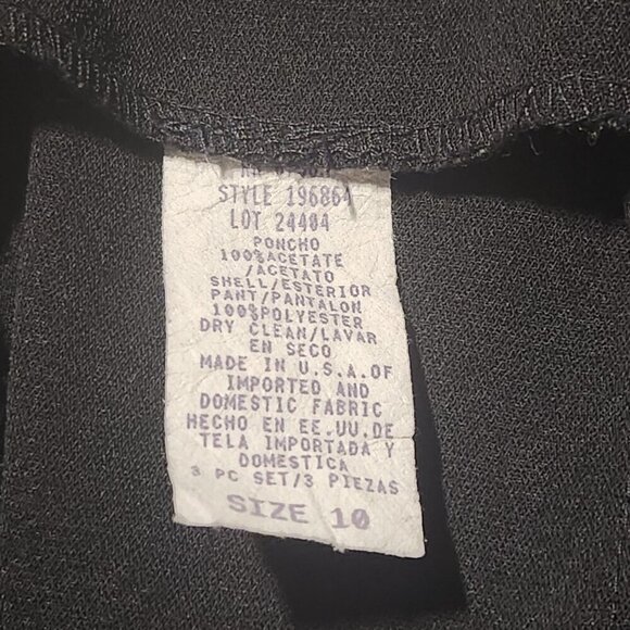 Vintage Y2K elegant black flared pants with side slits ✦ Size 30″ ✦ - Picture 6 of 11